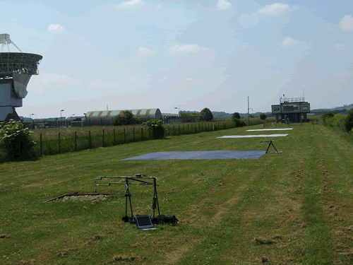 Ground calibration targets on the 500m range